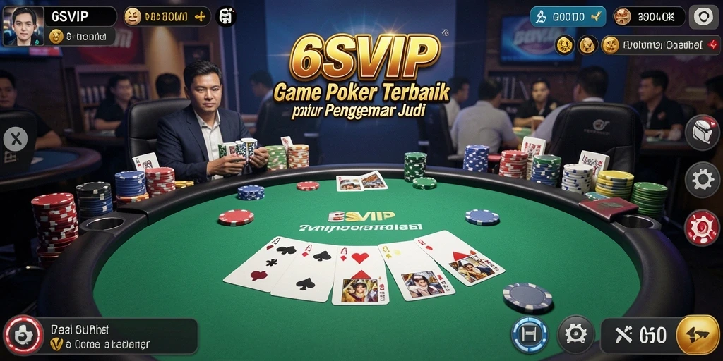Screenshot gameplay menunjukkan aksi seru permainan Poker.