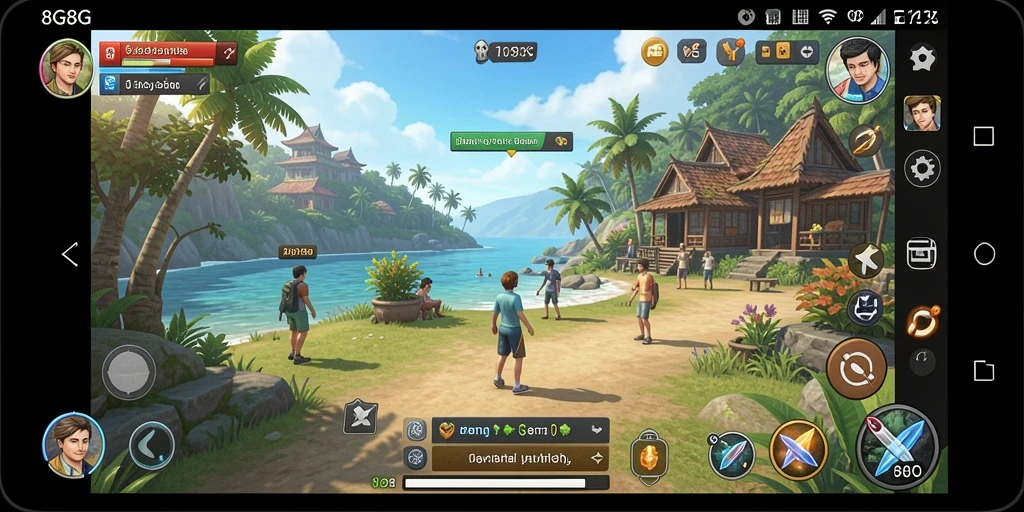 Tampilan gameplay 8G8G yang seru dan menghibur.
