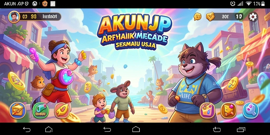 Tampilan menakjubkan dari gameplay AKUNJP yang seru.