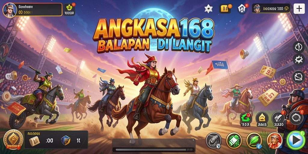 Gameplay balapan luar angkasa yang mendebarkan dan menantang.