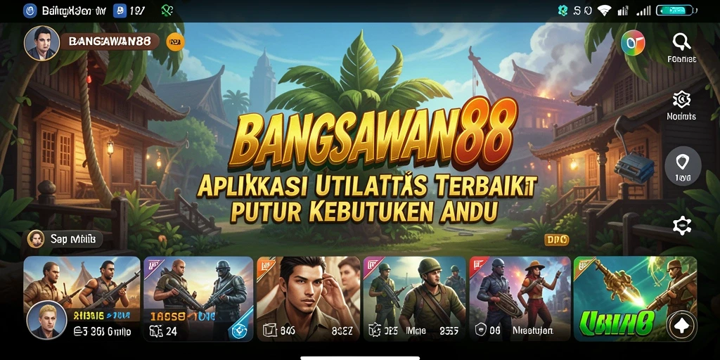 Tampilan antarmuka BANGSAWAN88 yang modern dan user-friendly.
