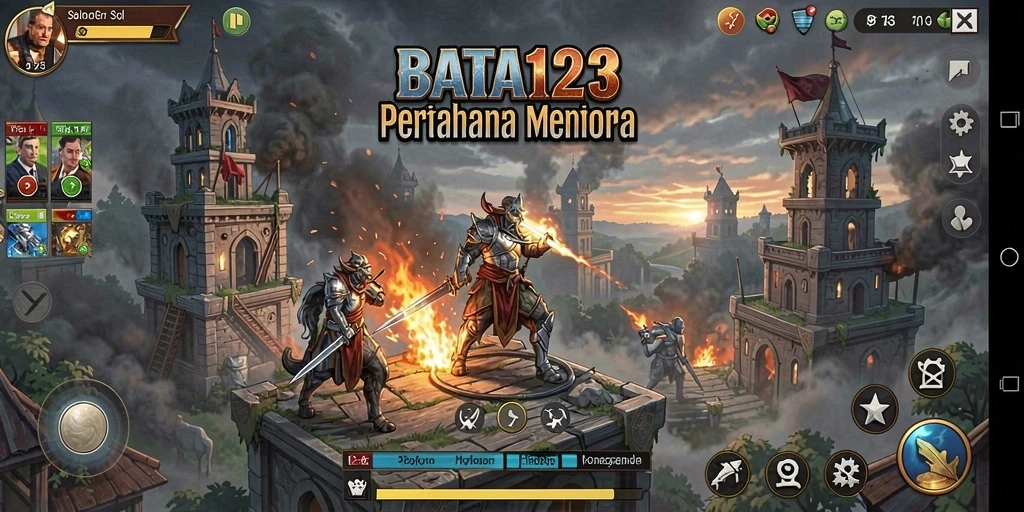 Tampilan gameplay BATA123 dengan strategi Tower Defense yang seru.