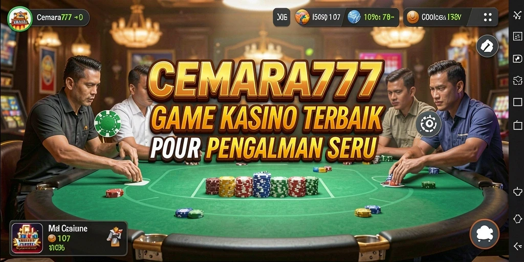 Screenshot gameplay CEMARA777 menampilkan tindakan seru dalam permainan kasino.