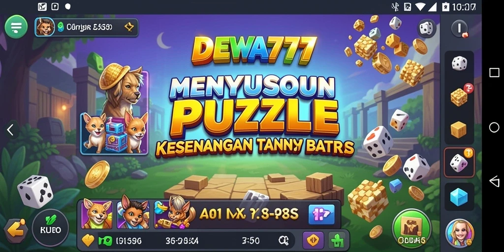 Tampilan gameplay seru dari DEWA777 saat menyusun puzzle.