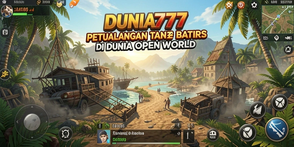 Screenshot DUNIA777 menunjukkan petualangan seru di dunia terbuka.