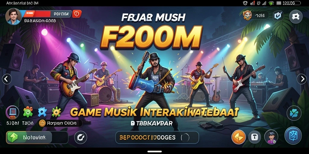 Tampilan gameplay F200M yang menarik dan interaktif.