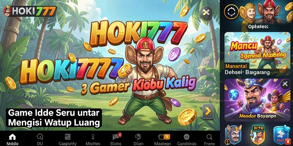 Tampilan gameplay menarik HOKI777 menampilkan karakter yang sedang beraksi.