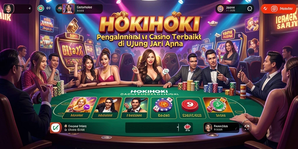Tampilan gameplay HOKIHOKI dengan dealer langsung untuk pengalaman kasino terbaik.