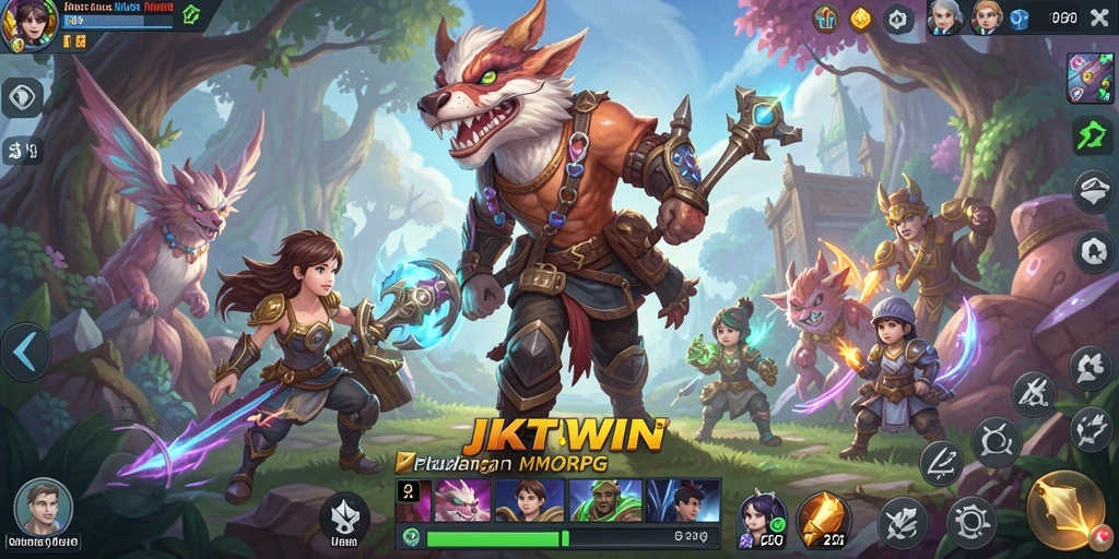 Tampilan gameplay <strong>JKTWIN</strong> yang menakjubkan, penuh aksi dan petualangan.