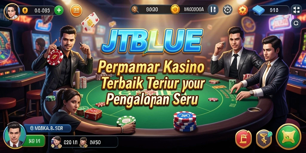 Tampilan gameplay JTBLUE dengan desain Kasino yang memukau.