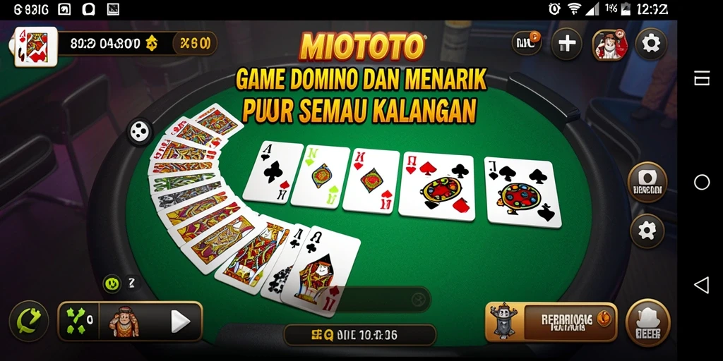 Screenshot gameplay MIOTOTO menampilkan keseruan permainan Domino.