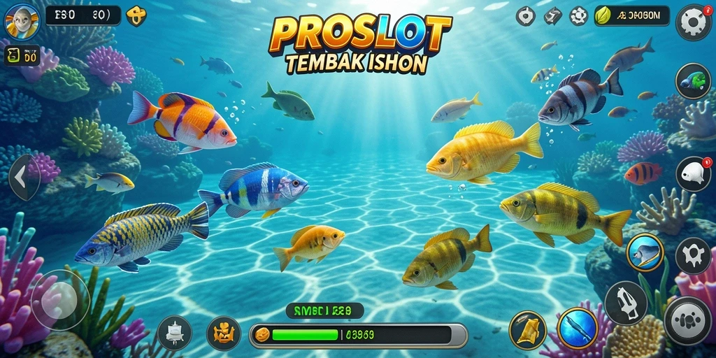 Screenshot gameplay Tembak Ikan di PROSLOT yang menarik.