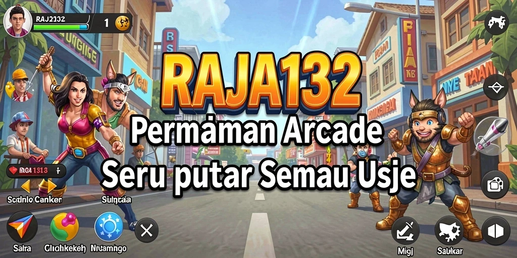 Tampilan menarik dari gameplay arcade RAJA132 yang seru.