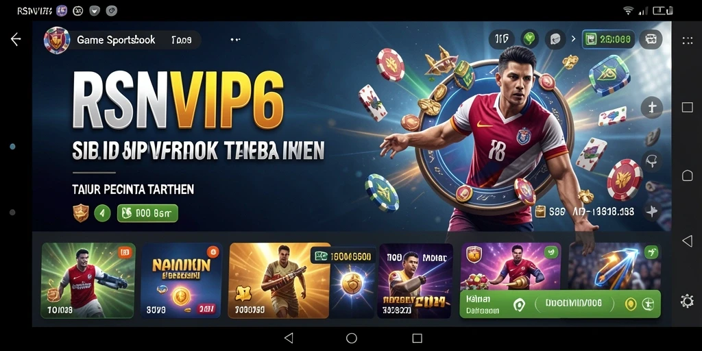 Screenshot RSNVIP6 menampilkan antarmuka taruhan yang sederhana dan informatif.