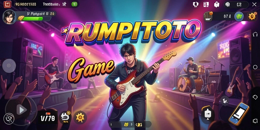 Tampilan menarik dari RUMPITOTO dengan gameplay musik.
