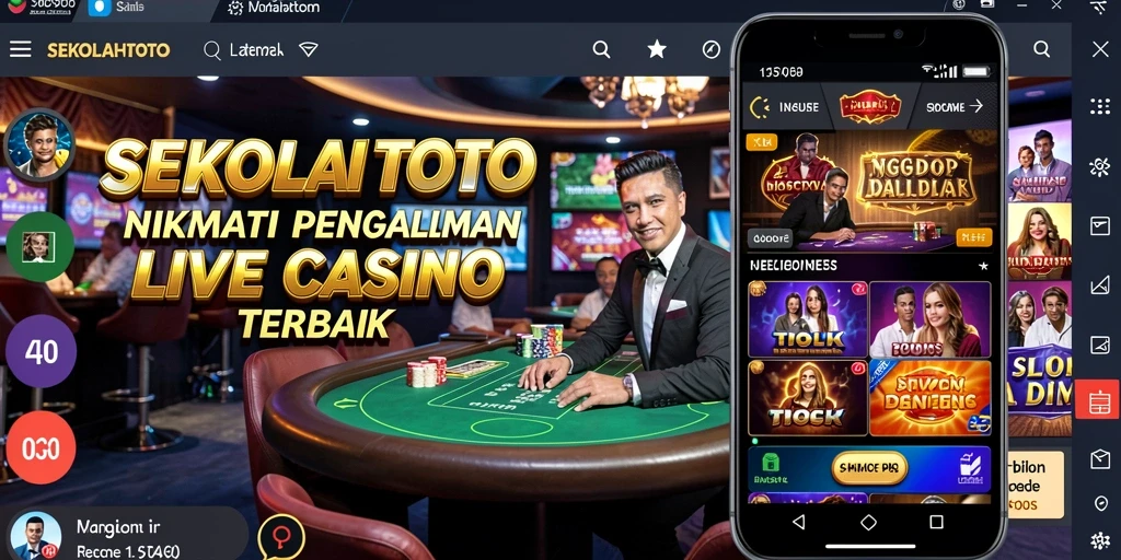 Gameplay menarik dalam SEKOLAHTOTO dengan dealer langsung dan interaksi sosial.