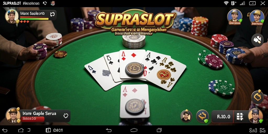 Tampilan gameplay Gaple yang seru dan interaktif.