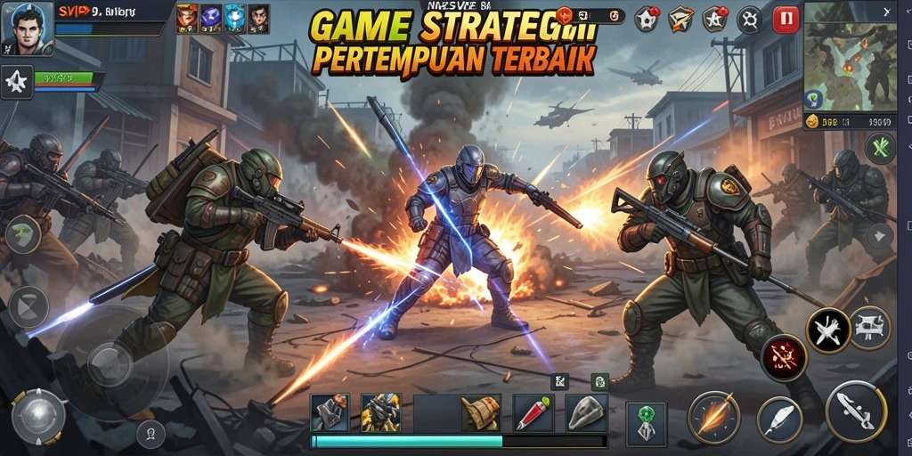 Tampilan gameplay SLG yang mendebarkan dan strategis.