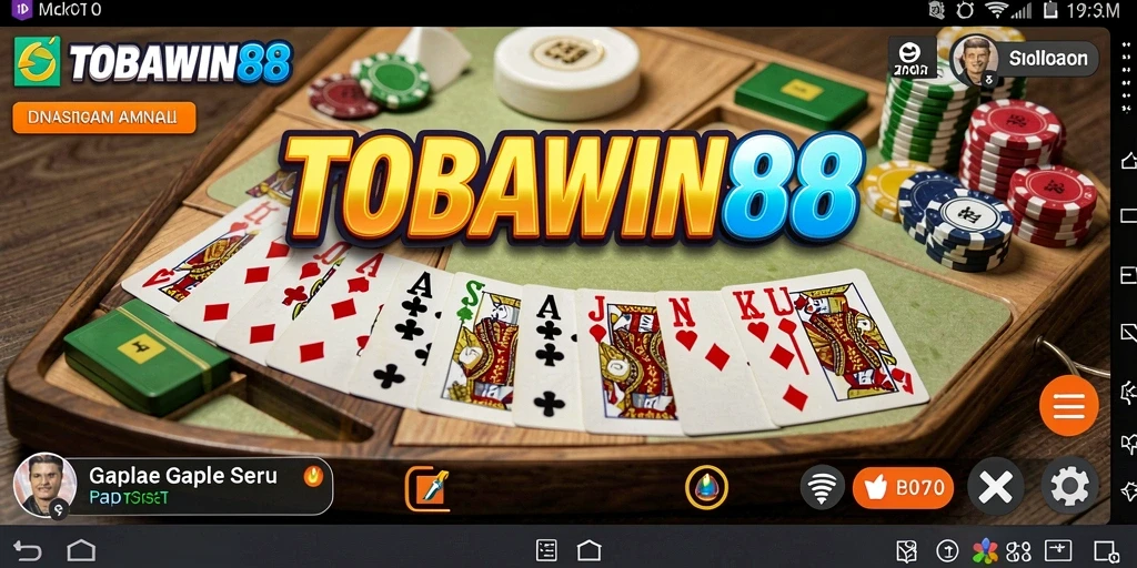 Screenshot permainan Gaple yang seru di TOBAWIN88.