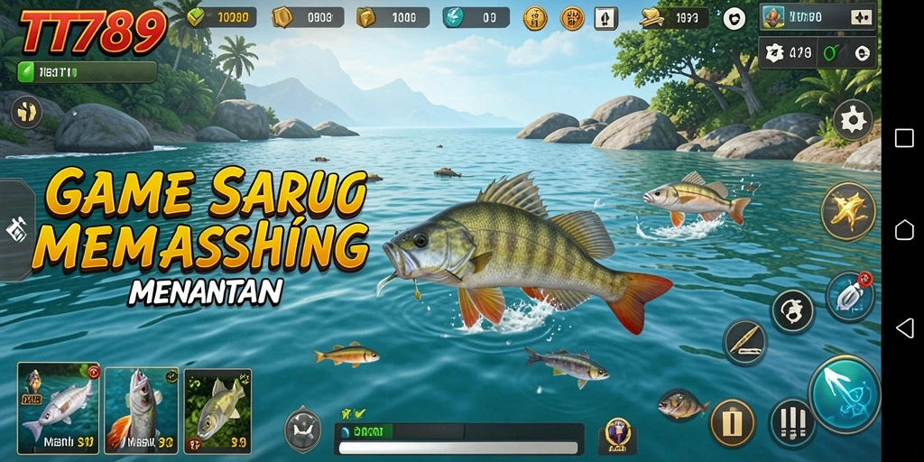 Tangkapan besar dalam gameplay Fishing yang mendebarkan.