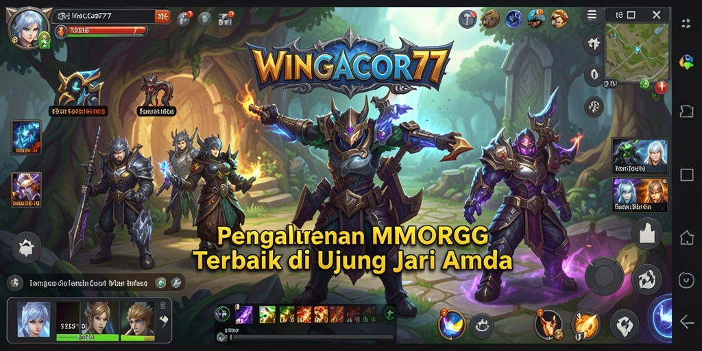 Screenshot WINGACOR77 menampilkan petualangan seru dalam dunia MMORPG.