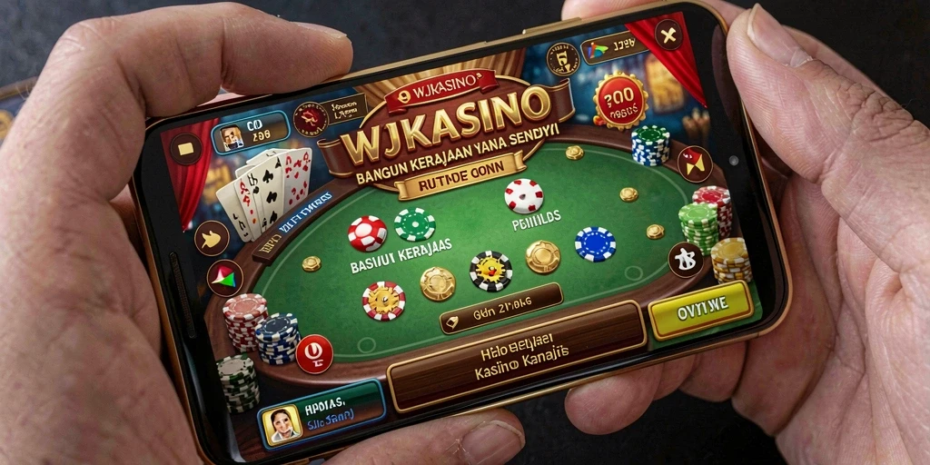 Tampilan gameplay WJKASINO dengan desain kasino yang menarik.